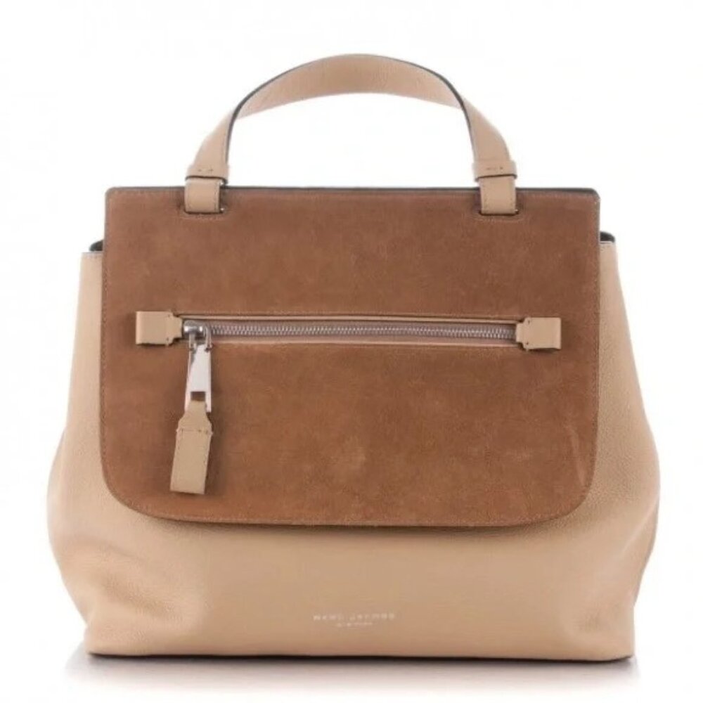NWOT Marc Jacobs Calfskin & Suede Large Waverly 2 way Handbag